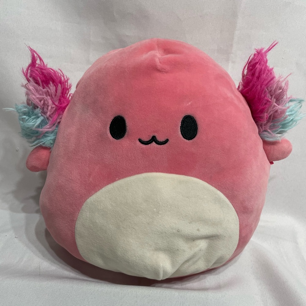 Squishmallows 9” Florent The Pink Axolotl Squish Plush Good Condition small spot